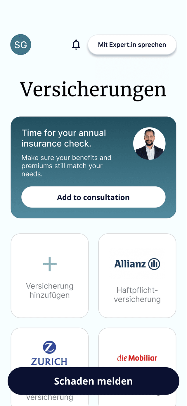 Annual insurance check
